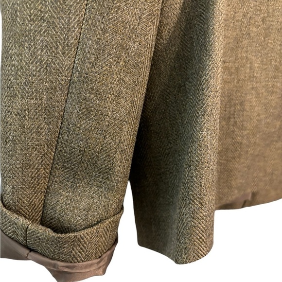 Le Suit Women's Size 6 Tan Tweed Polyester Lined Blazer 3-Button EUC! - Picture 4 of 9